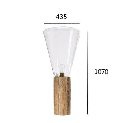 Muffins Table Light Creative Wood Lamp Art Deco amber grey Glass lamp Living Room Restaurant Hotel Bedroom beside Corner Lamp