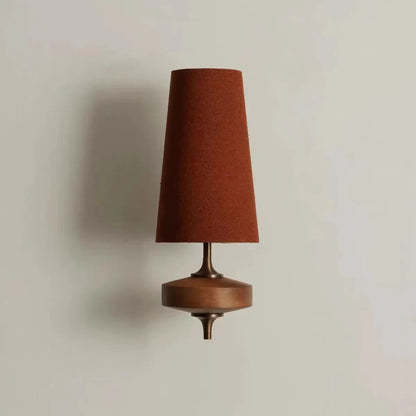 French Vintage Solid Wood Wall Lamp Luxury Retro Bedside sconce light