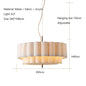 Nordic Minimalist Wabi Sabi Fabric Ceiling Chandelier Living Dining Room Bedroom Pendant Lights