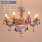 European Children rainbow chandelier Bedroom Princess room kawaii light