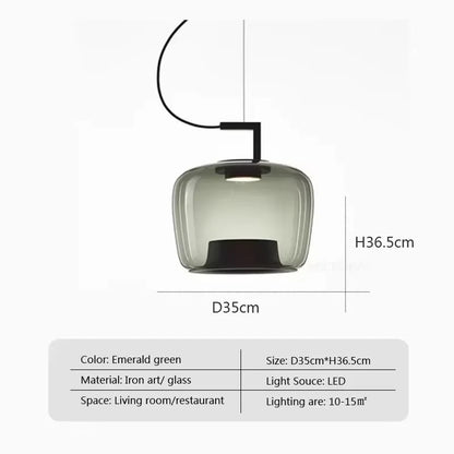 BROKIS DOUBLE Pendant light Nordic creative glass hanging lamp