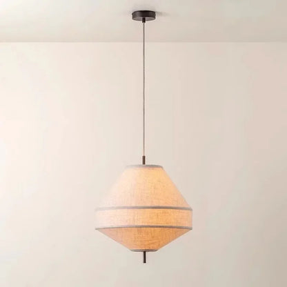 Wabi Sabi Fabric Pendant Light Nordic White Cloth Chandelier