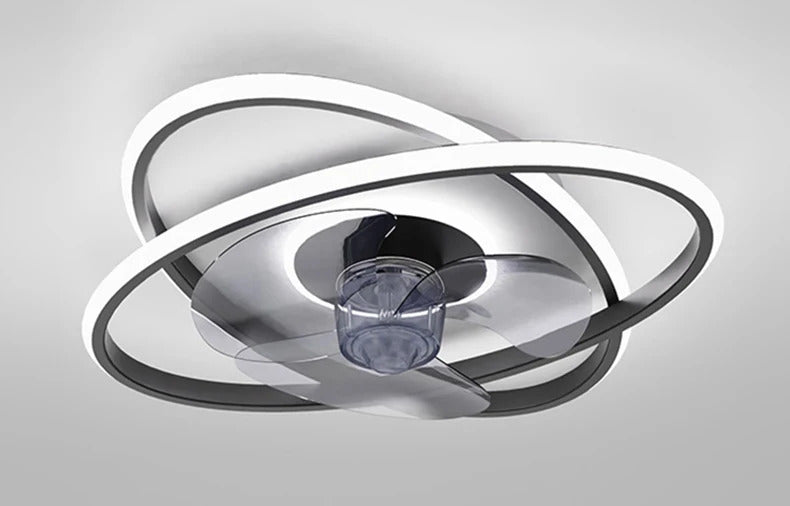 Modern bedroom decor led ceiling fan light lamp dining room remote control lamps