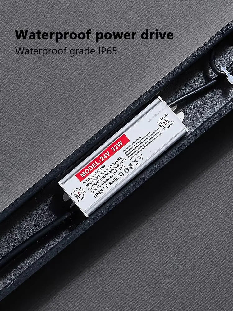 Modern Waterproof Outdoor Long Strip Wall Light