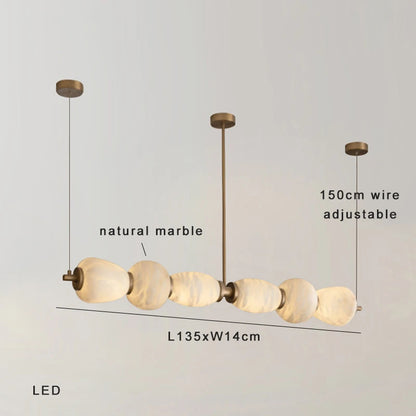 Nordic Luxury Pendant Lamp Designer All Copper Marble Pendant Lamp