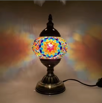 Turkish mosaic glass Table Lamp home bedside table lamp