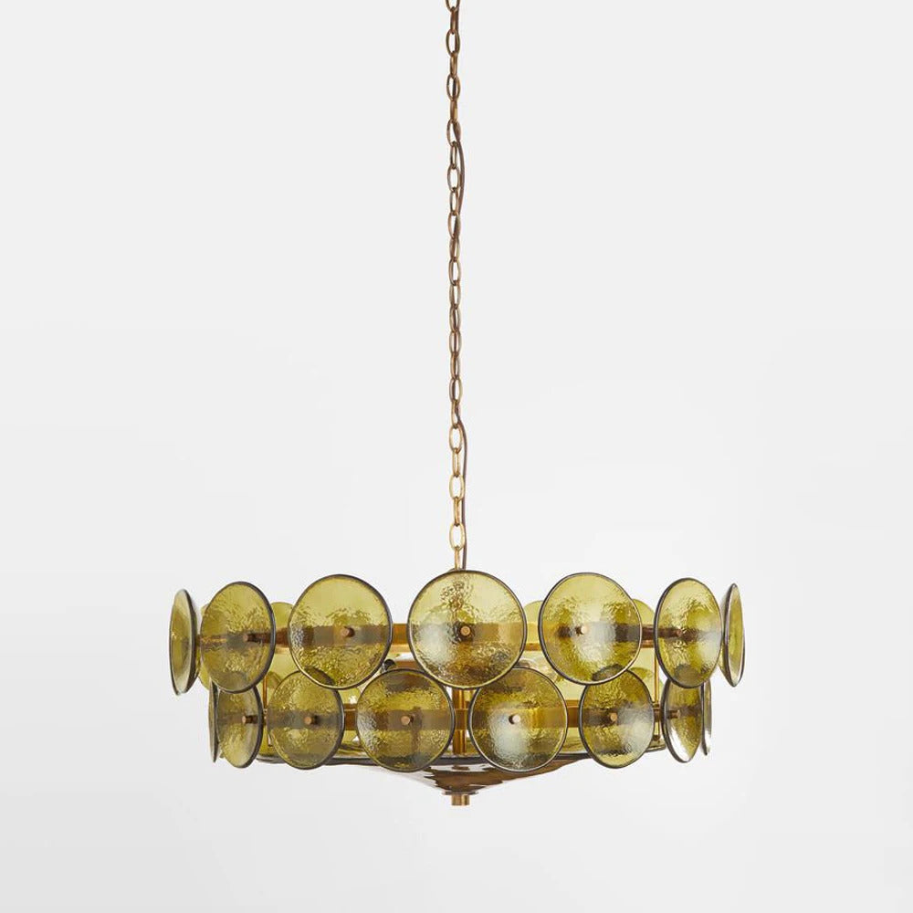 Lorenzo Chandelier Vintage French Living Room Hanging Lamp Orange Chandelier
