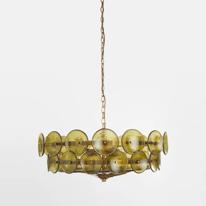 Lorenzo Chandelier Vintage French Living Room Hanging Lamp Orange Chandelier