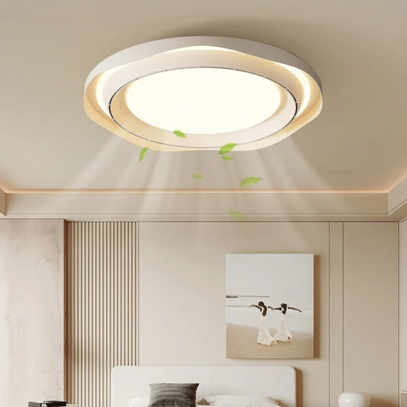 Modern Bladeless Ceiling Lamp Fan Living Room Silent Air Circulation Fan