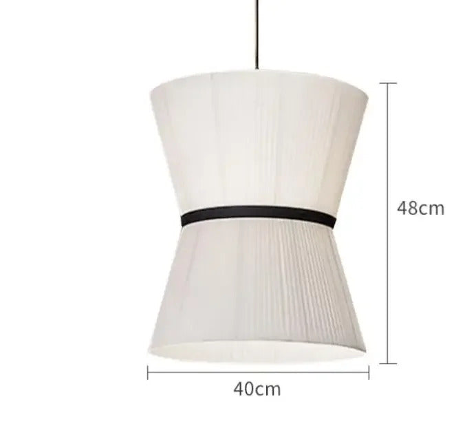 Wabi-sabi Style Pendant Lights Modern Fabric Pendant Lamp Minimalism Cloth Art Chandelier