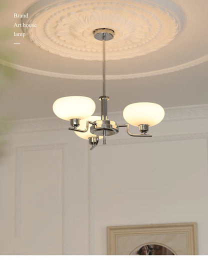 Mid century Bauhaus Chandeliers French Cream Style Pendant Lights