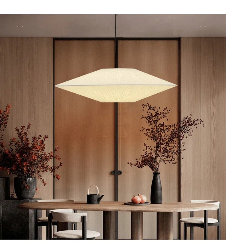 Brera Pendant Lamp Japanese Fabric Pendant Lamp Creative Dining Room B&B Ceiling Chandelier