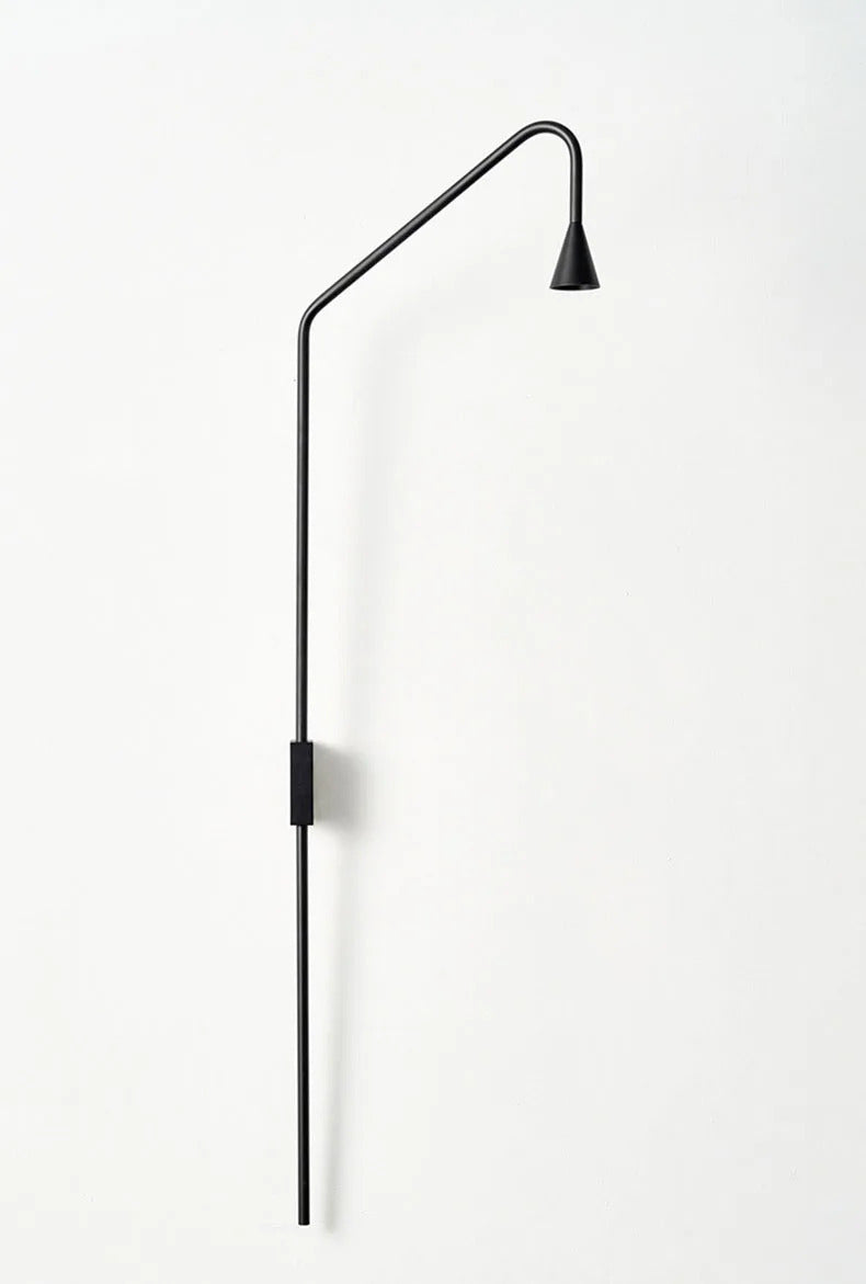 Minimalist Bedroom Bedside Floor Lamp Designer Gold Standing Light