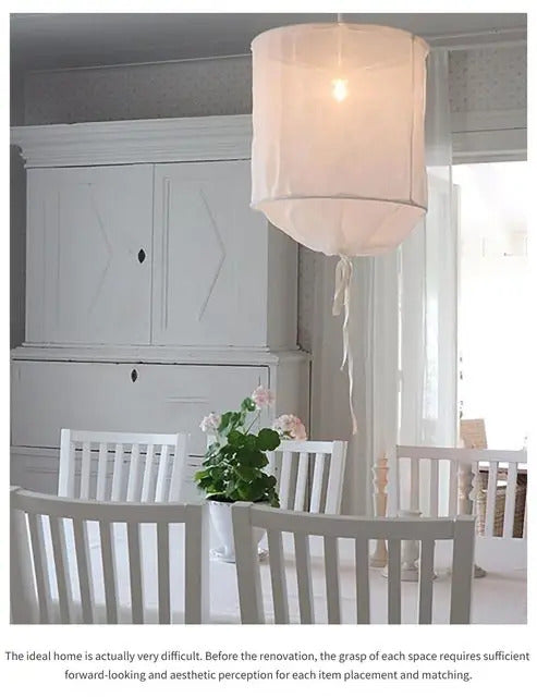 Denmark Linen Cloth Pendant Light Ay illuminate Pendant lamp