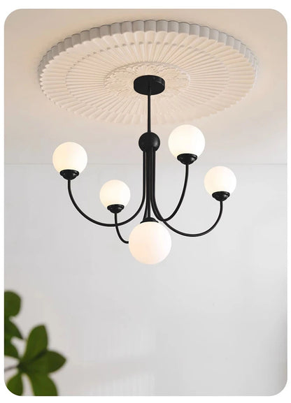 Nordic glass Pendant lamp French Gold chandelier