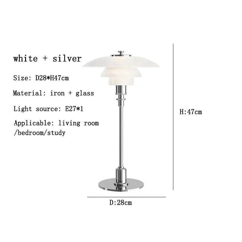 Danish Designer Pink Glass Table Lamp Nordic Modern High-end Reading LED Desk Light Living Room Bedroom Study Bedside Lamp
