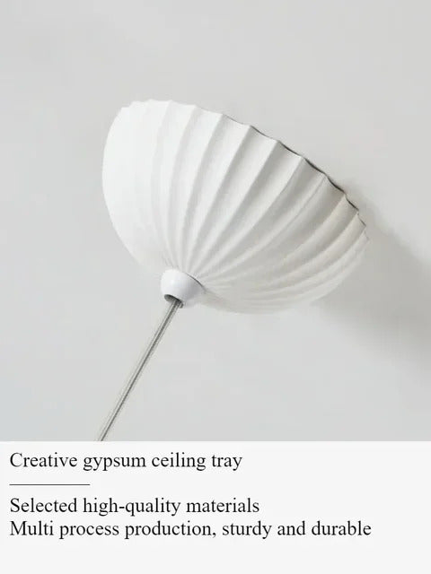 French Gypsum Pendant Light Nordic Designer Restaurant Chandelier