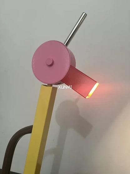 Milan Art Abstract Duck Table Lamp LED G4 Bulb Rainbow Metal Bedside Lamps Bedroom Art Children‘s Room Decorative Light Fixture