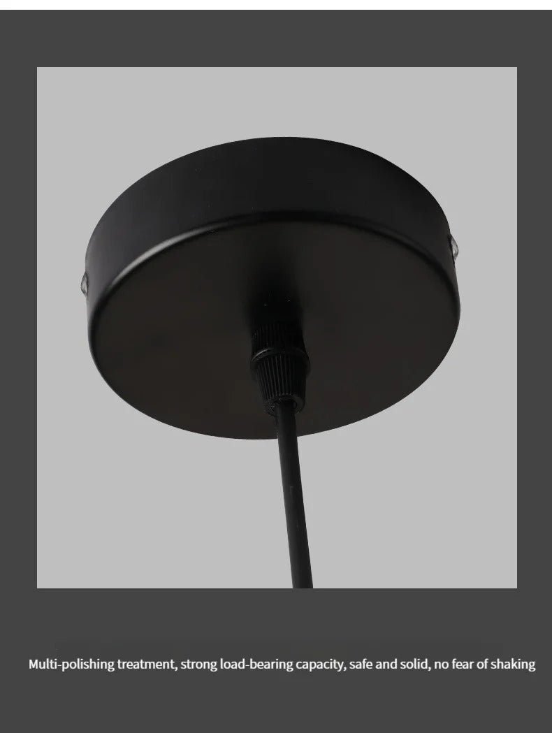 Industrial Concrete Pendant Light Home Decoration Chandelier Fixture Iron Shade Cement Hanging Lamp