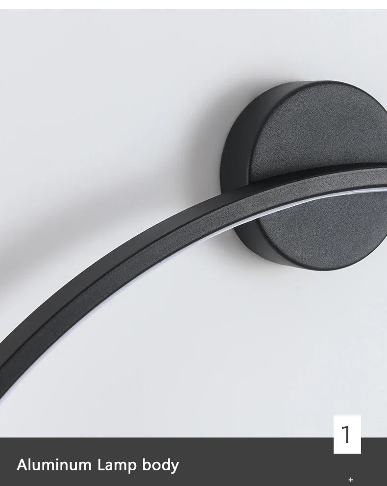 Nordic Minimalist Circle Background LED Wall Lamp Modern sofa background wall lights