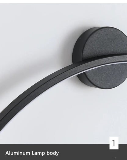 Nordic Minimalist Circle Background LED Wall Lamp Modern sofa background wall lights