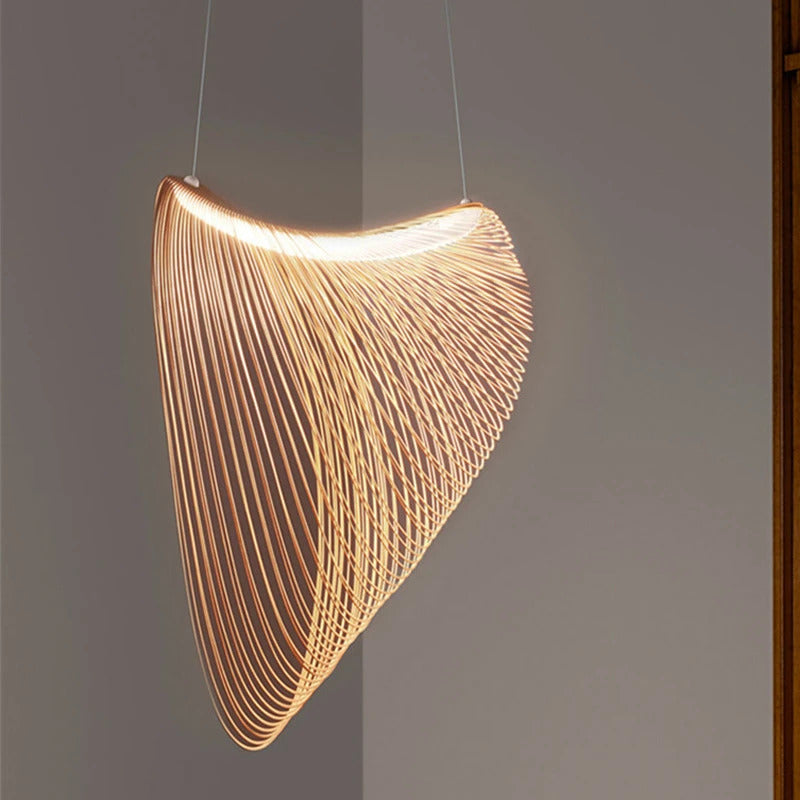 Nordic Modern Wooden Chandelier Minimalist Design Personality Pendant Lights Living Dining Room Coffee Shop Bedroom Decor Lamp