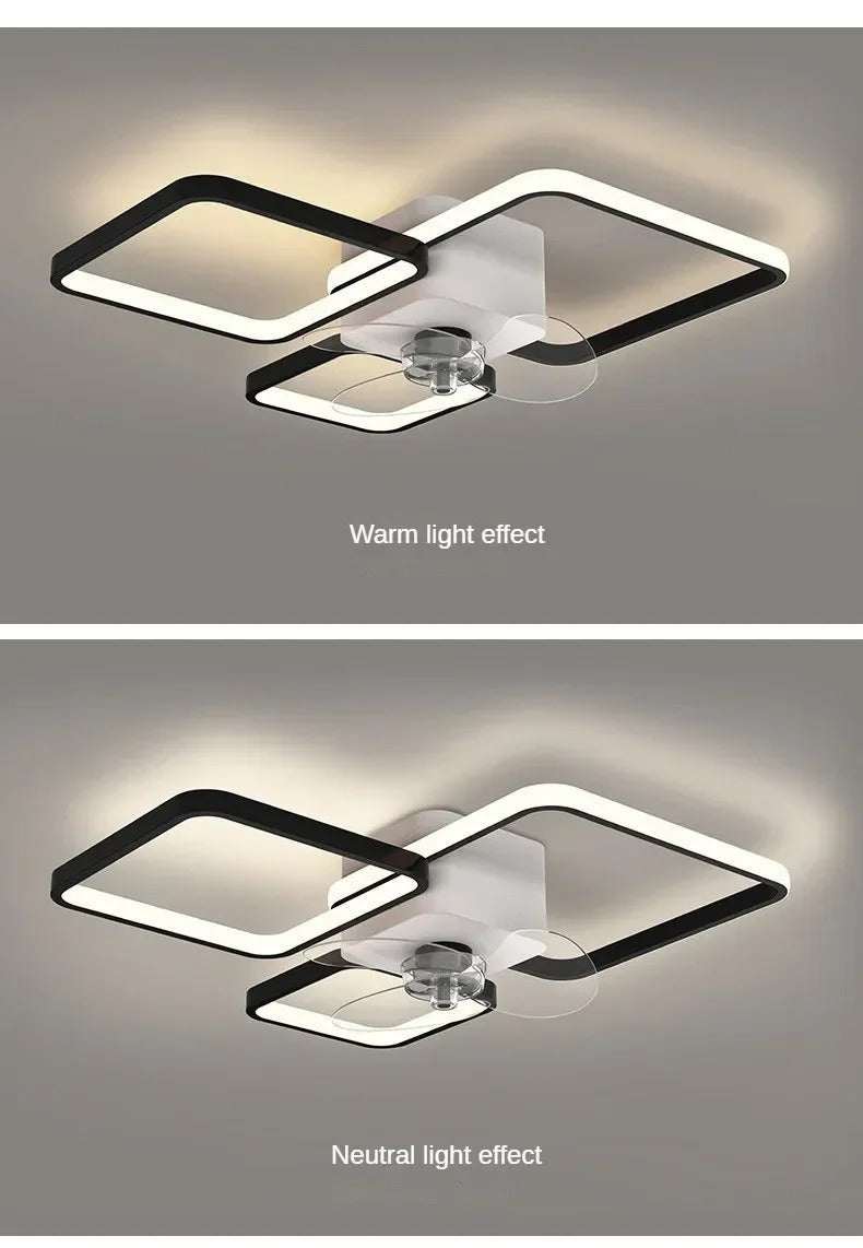 Nordic Ceiling Fan Lamp Home Living Room Modern Minimalist Restaurant Ceiling Lamp