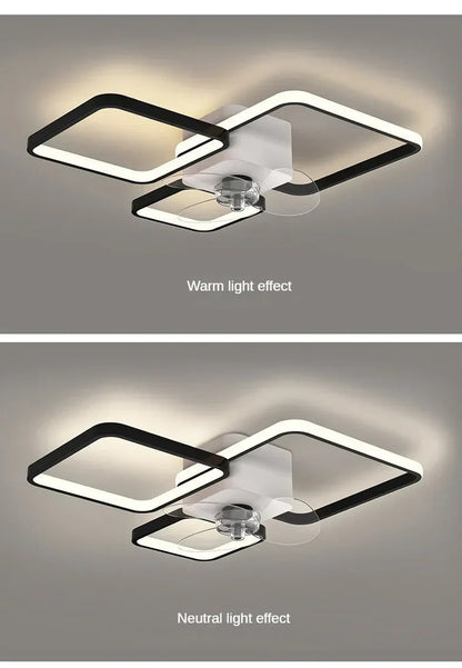 Nordic Ceiling Fan Lamp Home Living Room Modern Minimalist Restaurant Ceiling Lamp