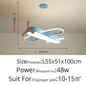 Modern Pink blue chandelier Led deco designer aircraft lamp