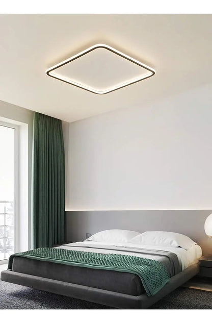 Modern with Remote Control Dimmable Flush Mount Bedroom Living Room Ceiling Light