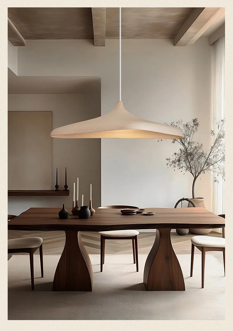 Candeeiro suspenso japonês Wabi Sabi em LED, candelabro de luxo para sala de jantar, bar, sala de estar, decoração da casa, candeeiro suspenso nórdico.