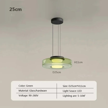 Nordic LED Glass Chandelier for Restaurant Bedroom Dining Room Table Glass Pendant Lights  Home Decoration