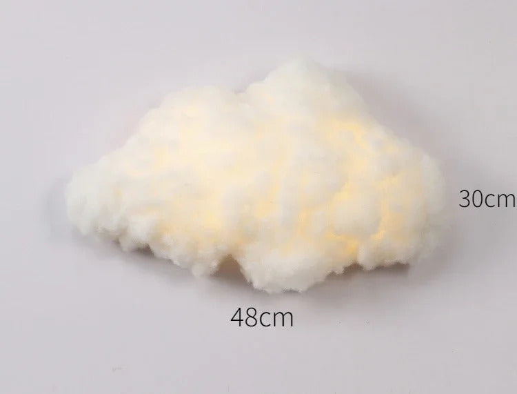 Novelty Cloud Wall Sconce Light Kids Children Bedroom Bedside Cartoon Cotton wall lamp