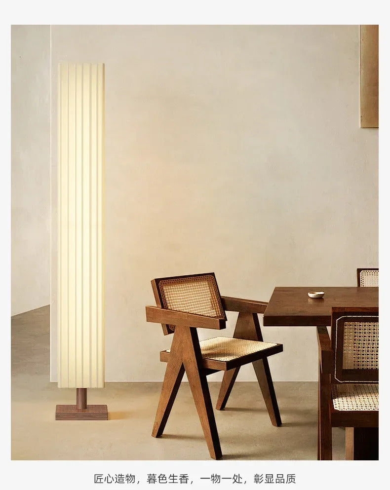 Wabi Sabi Fabric Floor Lights Home simple floor lamp