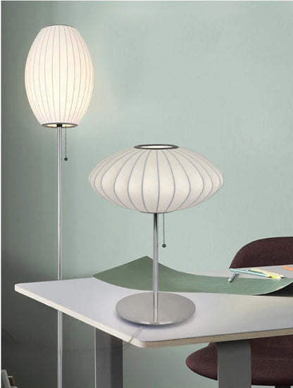 Nelson bubble table lamp wabi sabi white Silk floor light Danish designer Living Room Sofa Side Bedroom Bedside Led Standing Lam