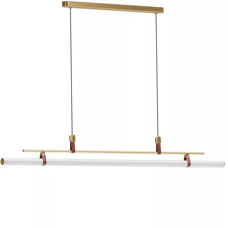 Nordic Minimalist Dining room Study Room Office Desk lighting Coffee Table Kitchen island Long Strip LED Ceiling Pendant Lamp