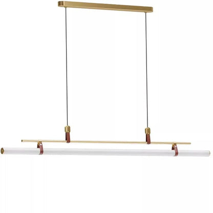 Nordic Minimalist Dining room Study Room Office Desk lighting Coffee Table Kitchen island Long Strip LED Ceiling Pendant Lamp