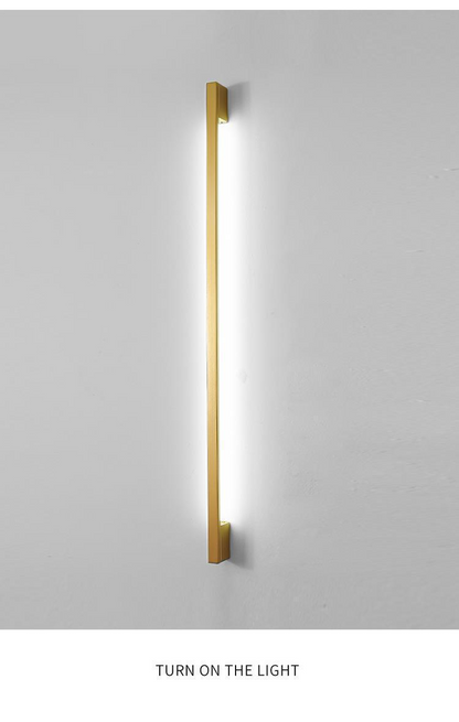 Modern Black Long Strip Wall Lamp Outdoor waterproof Corridor staircase wall light