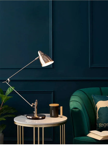 Swing Long Arm Table Lamp Flexible Adjustable Aluminum Desk Light with E27 Bulb led floor lamp