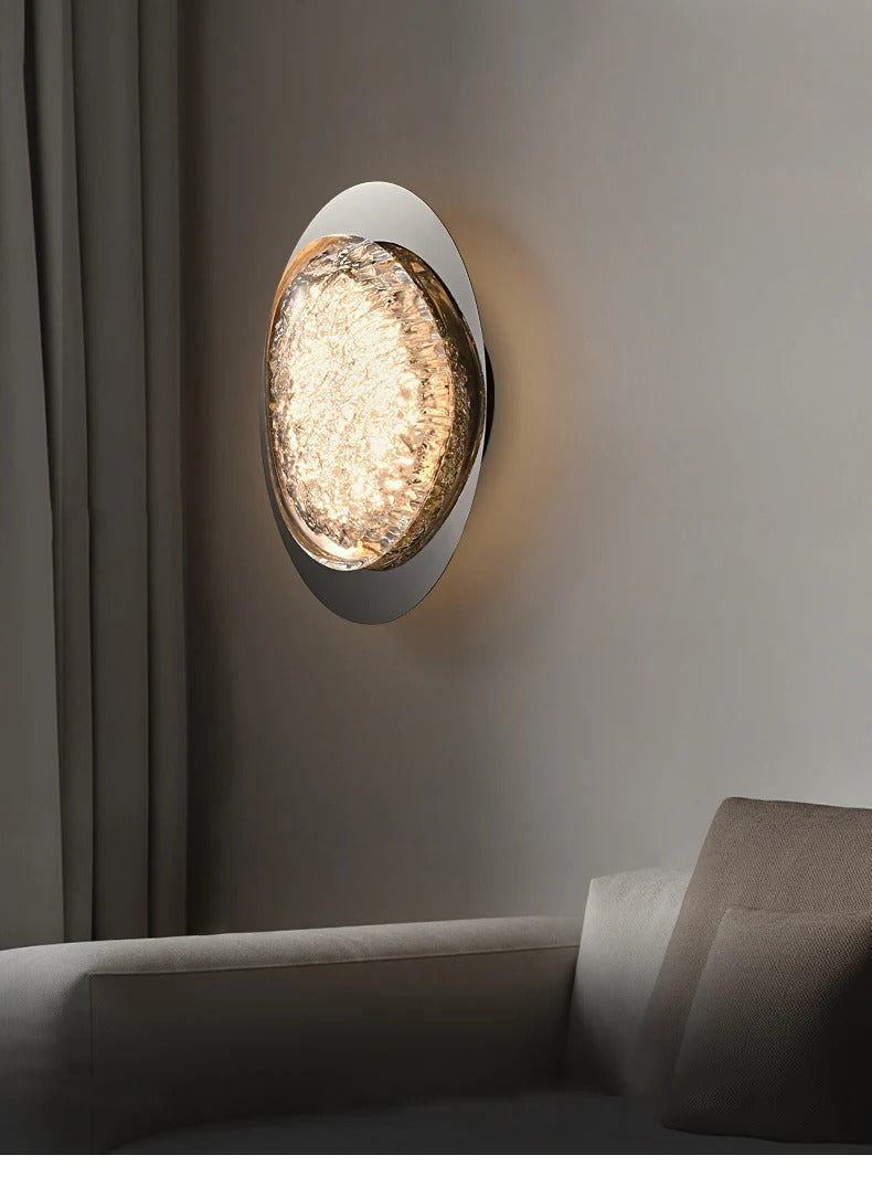 Platinum Art Wall Lamp Modern Creative Design Pebble Corridor wall lighting LED