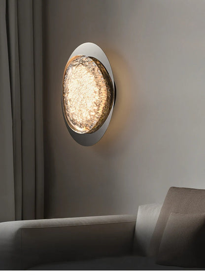 Platinum Art Wall Lamp Modern Creative Design Pebble Corridor wall lighting LED