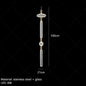 Cipher Multi Pendant light Luxury Clear Glass pipe Chandelier