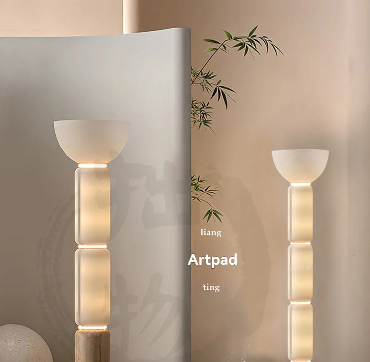 Italy Design LED Floor Lights Heavy Glass Modern Bright Floor Lamps