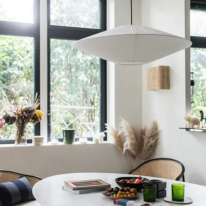 Brera Pendant Lamp Japanese Fabric Pendant Lamp Creative Dining Room B&B Ceiling Chandelier