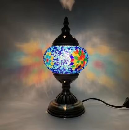 Turkish mosaic glass Table Lamp home bedside table lamp