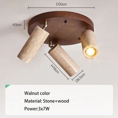 Yellow Travertine ceiling light decoration hallway ceiling light