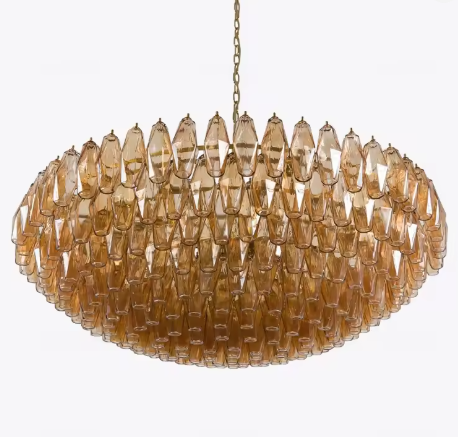 Amber Sorrento Chandelier-Green Chandelier