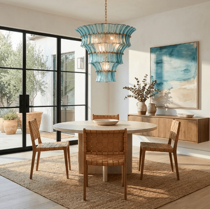 Calyra Tiered Chandelier - Glass Chandelier