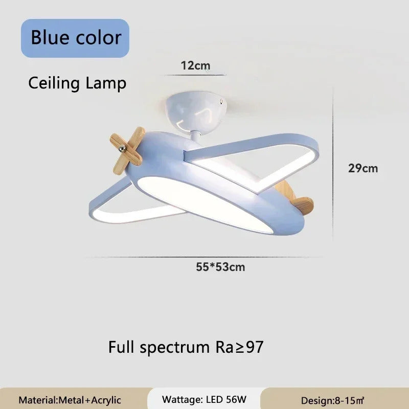 Creative Airplane Lamps Modern Children's Room Chandelier