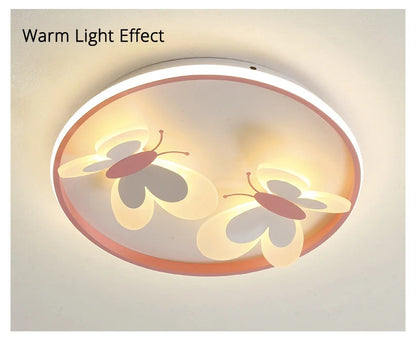 Butterfly ceiling lamp Children Room Indoor bedroom lamp
